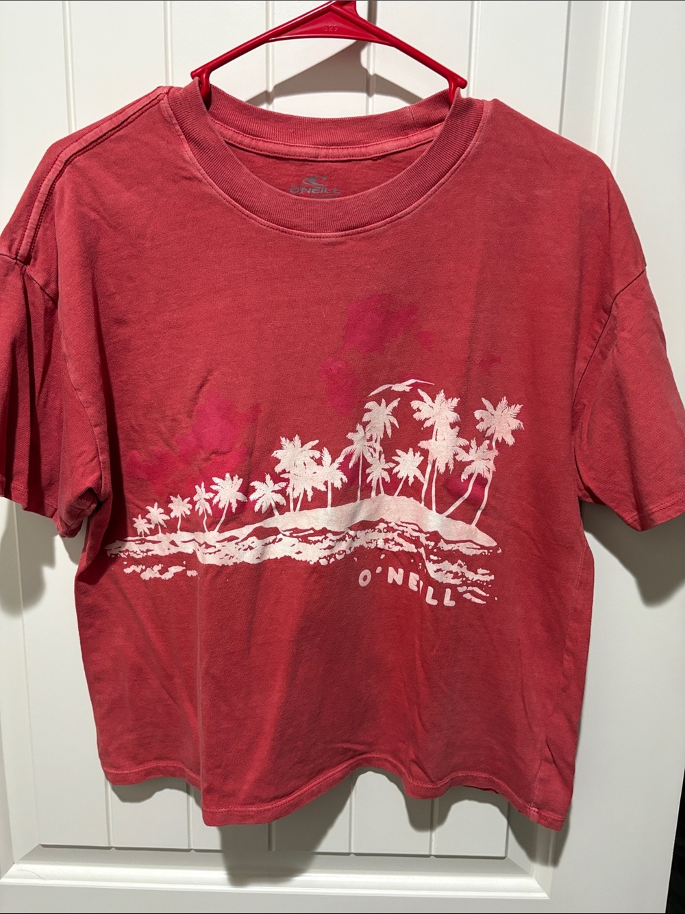 O'Neill Red Kids Short-Sleeve Palm Island Graphic Tee